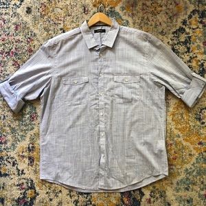 Alfani button down with roll-up sleeves.